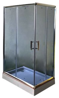 Душевой уголок Parly с поддоном 120x80см хром ZQ121G-L